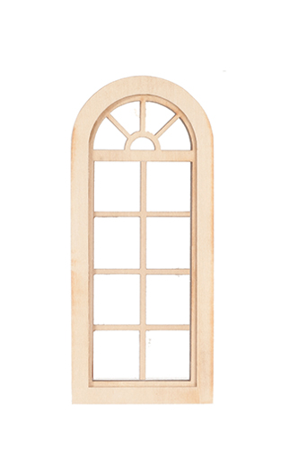 Dollhouse Miniature WINDOW, PALLADIAN - 4 OVER 4